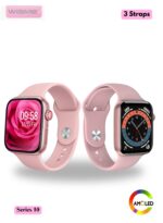 Wisme X51 Mini Smart Watch Series 10 – 36mm AMOLED Display, Women’s Smartwatch, Pink