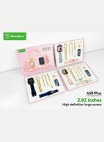 A58 Plus 7-in-1 Gold Women Smartwatch Jewelry Set