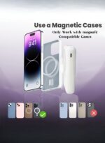 Levino MagSafe 10000mAh Power Bank 22.5W PD Fast Wired + 15W MagSafe Wireless, Strong Magnetic Hold, Foldable Stand, Digital LED Display, Built‑in Type‑C & Lightning Cables, USB + PD Ports — Works with iPhone 15/14/13/12, Samsung Galaxy S24/S23, Huawei, Xiaomi