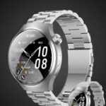 WISME X38 MAX Multi-Function Smart Watch With 3 Pair Straps and Charging Cable Designed for Gents Silver