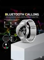 WISME X38 MAX Multi-Function Smart Watch With 3 Pair Straps and Charging Cable Designed for Gents Silver