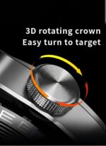 WISME X38 MAX Multi-Function Smart Watch With 3 Pair Straps and Charging Cable Designed for Gents Silver