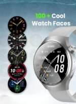 WISME X38 MAX Multi-Function Smart Watch With 3 Pair Straps and Charging Cable Designed for Gents Silver