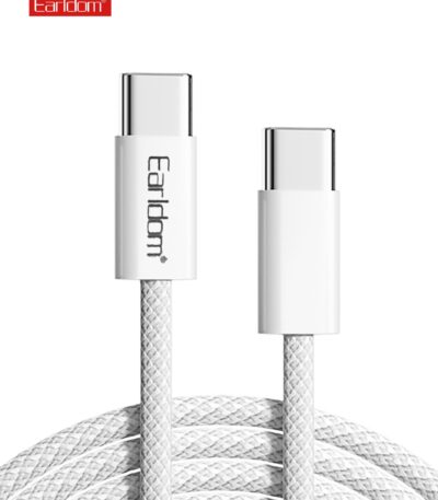 Earldom White Braided USB C Cable