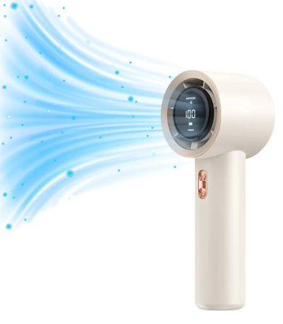Hoco Handheld Turbo Fan with Digital Display