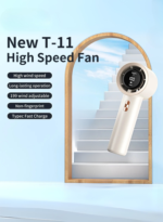 Hoco Handheld Turbo Fan with Digital Display