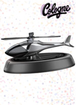 Solar-Powered Helicopter Car Air Freshener| Grey and Silver