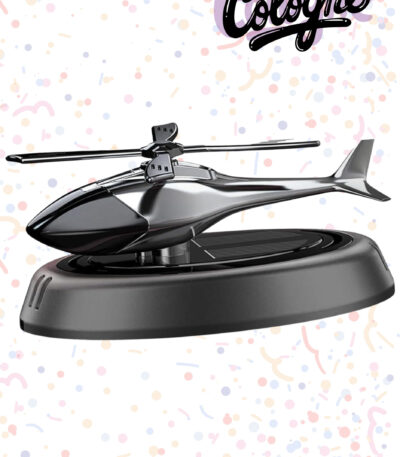 Solar-Powered Helicopter Car Air Freshener| Grey and Silver