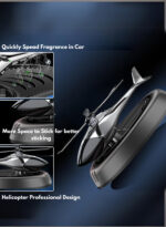 Solar-Powered Helicopter Car Air Freshener| Grey and Silver