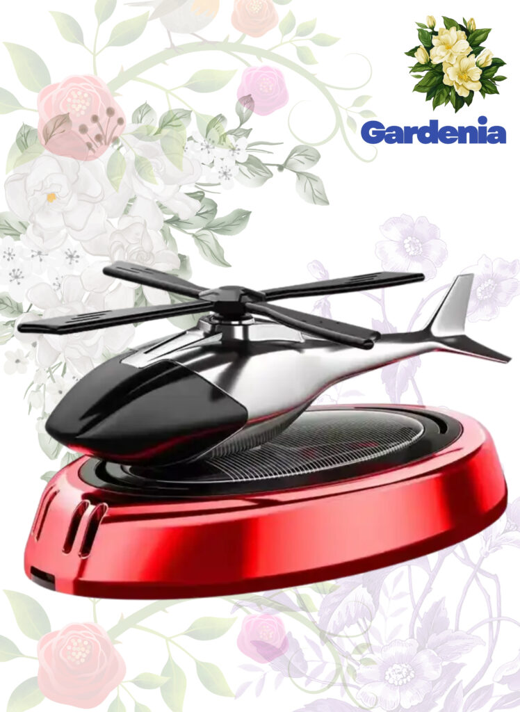 Solar-Powered Helicopter Car Air Freshener