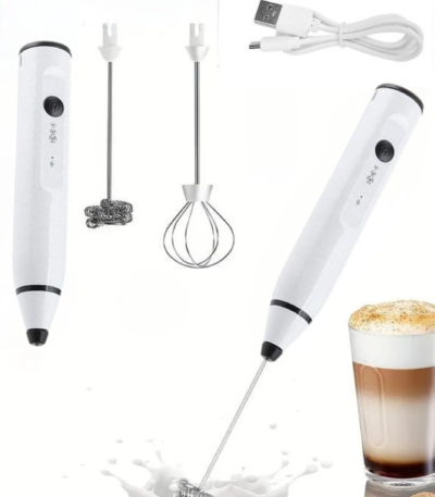 Rechargeable Milk Frother(White)