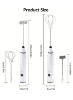 Rechargeable Milk Frother(White)
