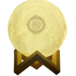 4-in-1 Quran MP3 Speaker with 16-Color 3D Moon Lamp
