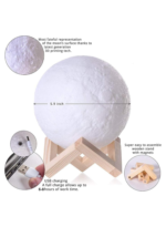 4-in-1 Quran MP3 Speaker with 16-Color 3D Moon Lamp