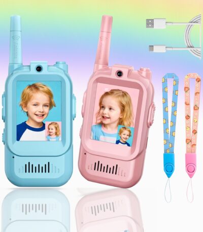 Face-to-Face Video Walky Talkiy for Kids- pink&blue