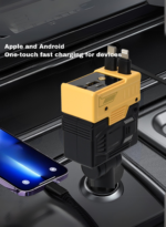 66W 4-in-1 Retractable Car Charger