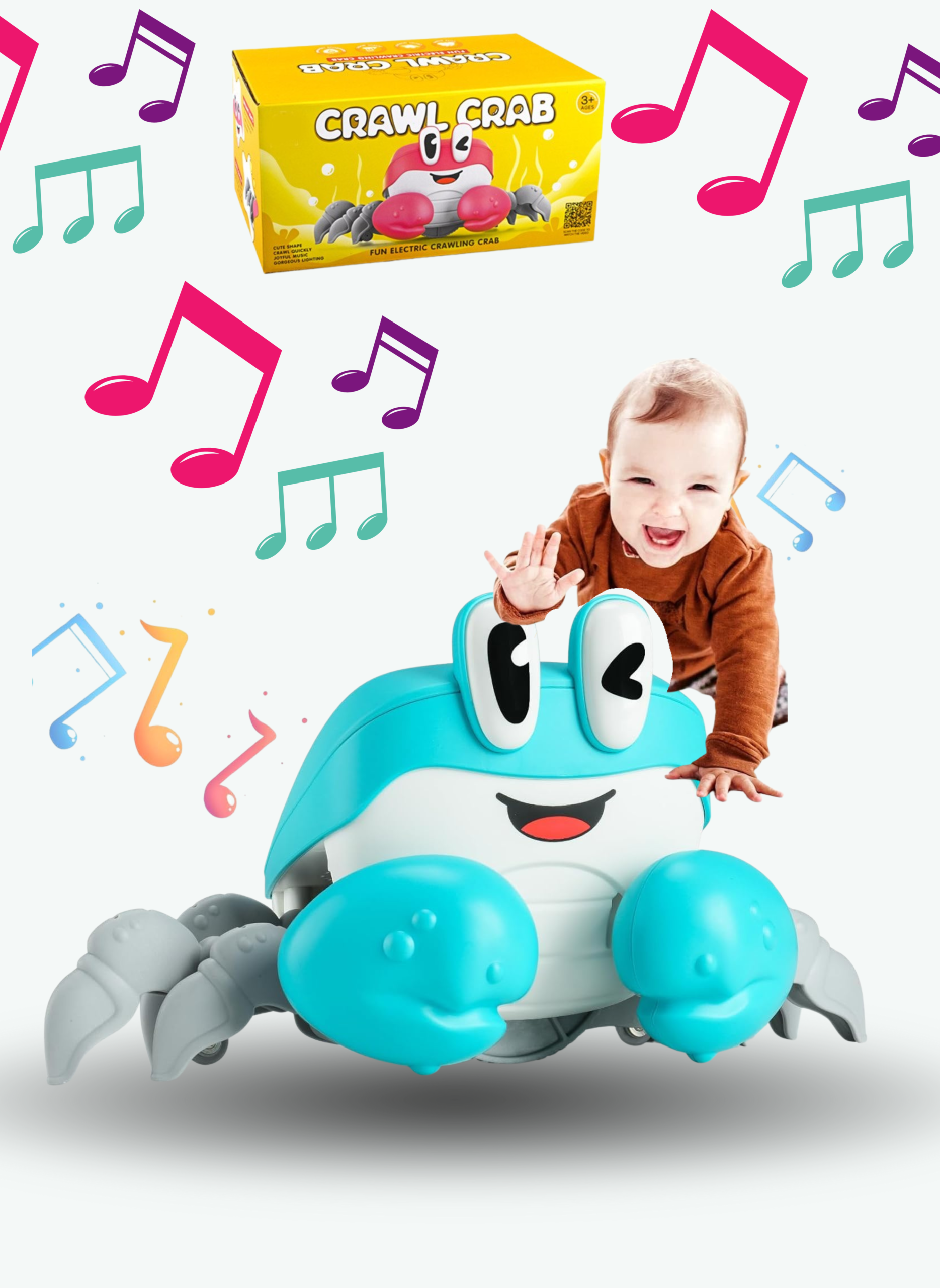 Crawling Crab Baby Toy (purple) Crawling Crab Baby Toy (purple)