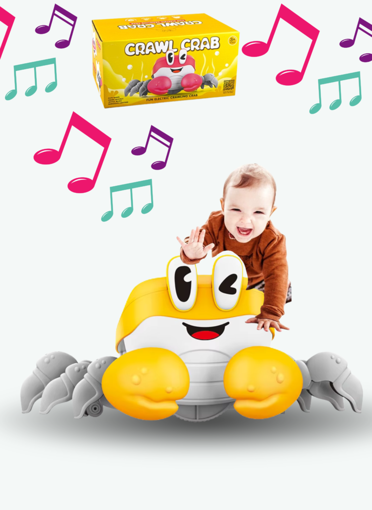 Crawling Crab Baby Toy(yellow)