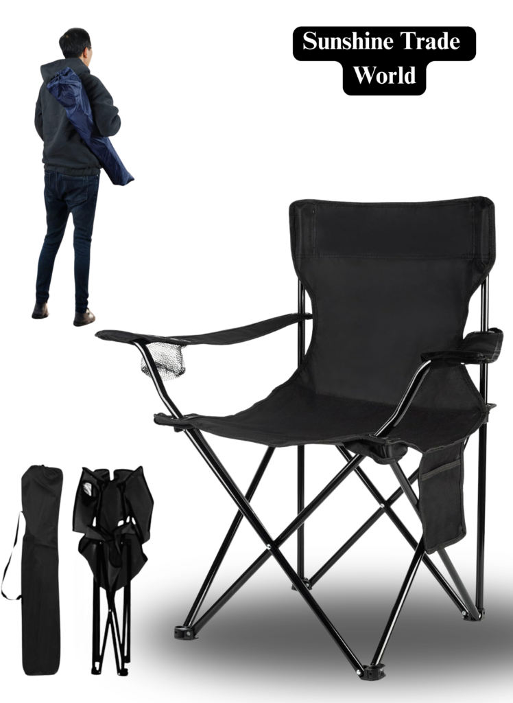 Portable Folding Outdoor Picnic Chair Black,Red,Blue Colour