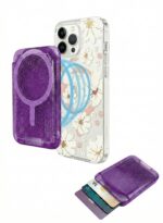 Magnetic Card Holder for Phone(purple)