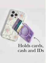 Magnetic Card Holder for Phone(purple)