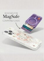 Magnetic Card Holder for Phone(purple)