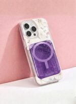 Magnetic Card Holder for Phone(purple)