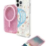 Magnetic Card Holder for Phone(pink)