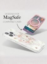 Magnetic Card Holder for Phone(pink)