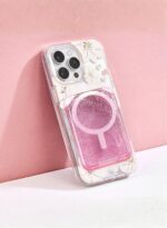 Magnetic Card Holder for Phone(pink)
