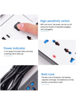 3 meters Universal Extension Socket Cord