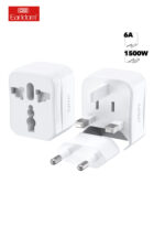 Earldom Universal Plug Adapter Combo 3PCS LC15 White