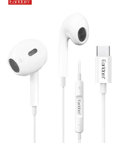 USB-C Wired Earphones with Mic (White)