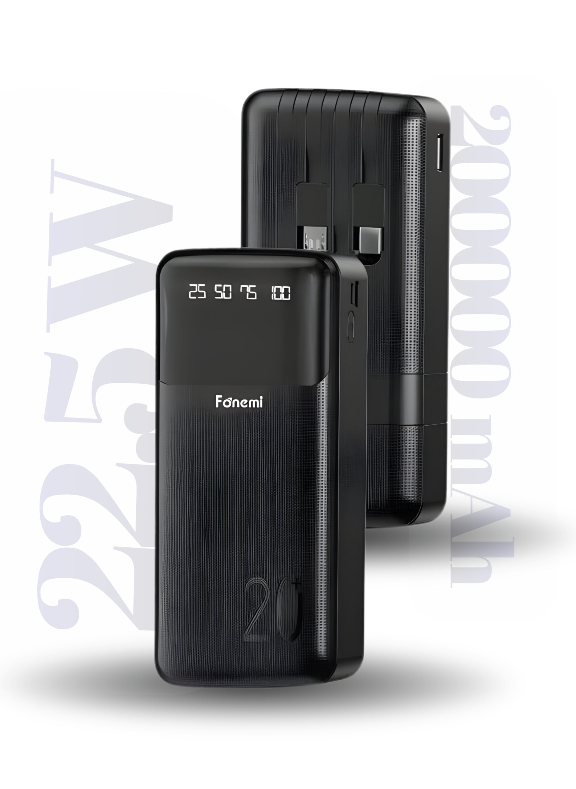 Fonemi 20000mAh Power Bank 22.5W Fast Charging Fonemi 20000mAh Power Bank 22.5W Fast Charging